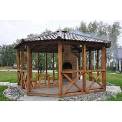 Варiант №39, 8 кутів, діаметр 4м, матерiал - ялина європейська (смерека)