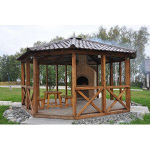 Варiант №39, 8 кутів, діаметр 4м, матерiал - ялина європейська (смерека)