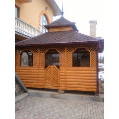 Варіант №75, розмір 3х4м, матеріал - ялина європейська (смерека).