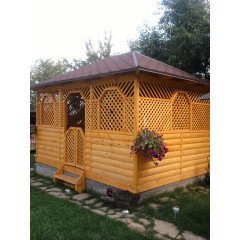 Варіант №77, розмір 3х4м, матеріал - ялина європейська (смерека).